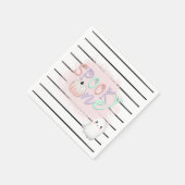 Ghost Spooky One Pastel Roze Halloween Verjaardag Servet (Hoek)
