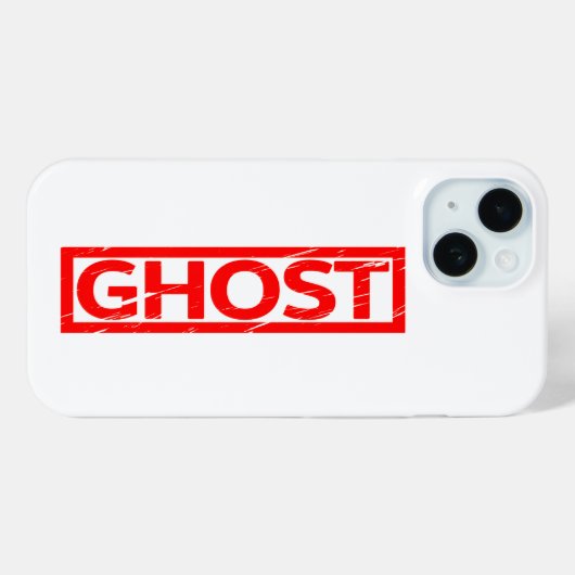Ghost Stamp Case-Mate iPhone Case (Achterkant (horizontaal))