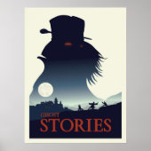 Ghost Stories Board Game Minimalist Travel Style Poster (Voorkant)