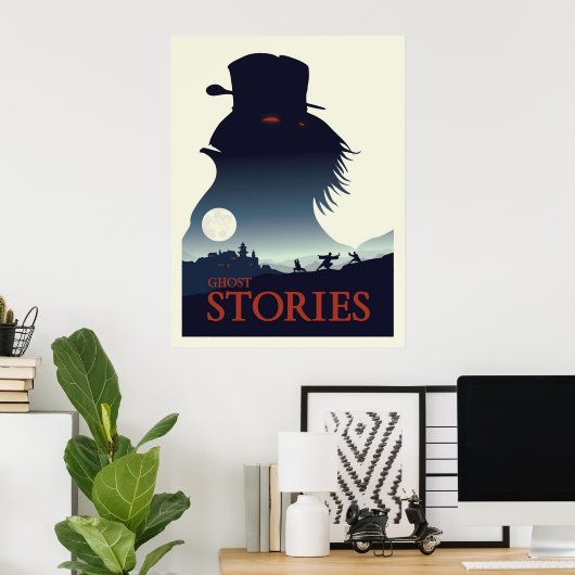 Ghost Stories Board Game Minimalist Travel Style Poster (Thuiskantoor)