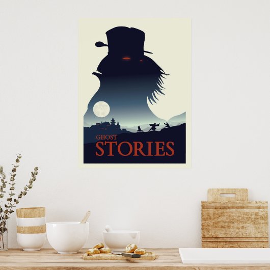 Ghost Stories Board Game Minimalist Travel Style Poster (Keuken)