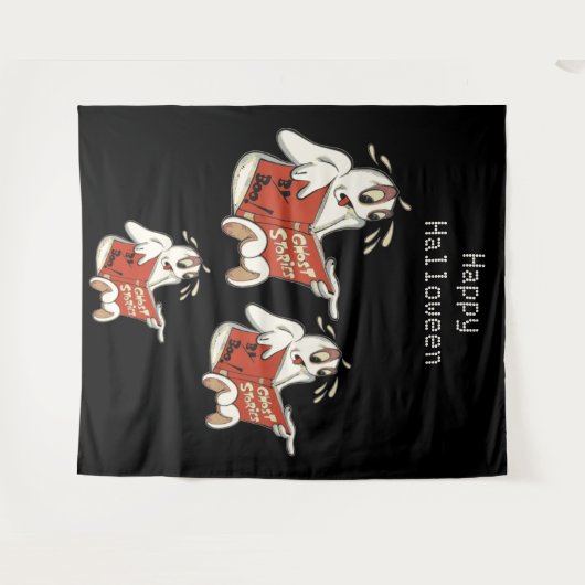 Ghost Stories Halloween Achtergrond Wandkleed (Voorkant (horizontaal))