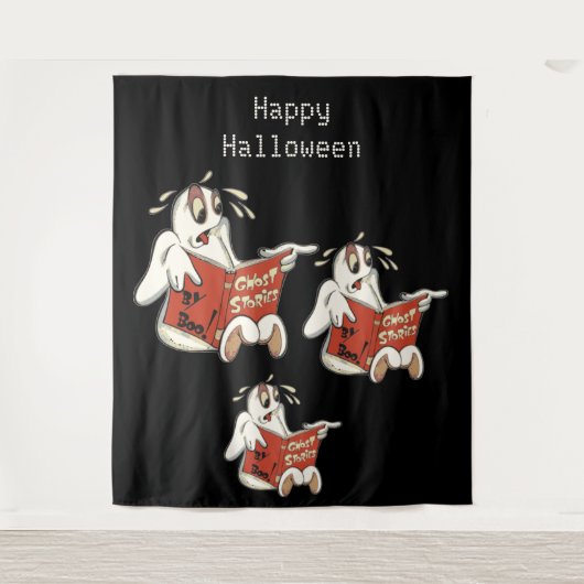 Ghost Stories Halloween Achtergrond Wandkleed (Voorkant)