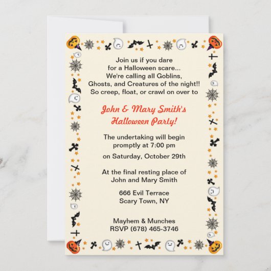 Ghost Stories Halloween Kaart (Achterkant)