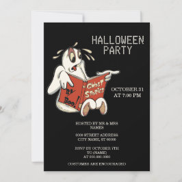 Ghost Stories Halloween Party Invitation Kaart