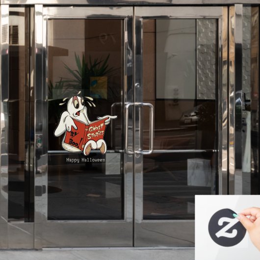 Ghost Stories Halloween Window Cling Raamsticker (Kantoordeur)