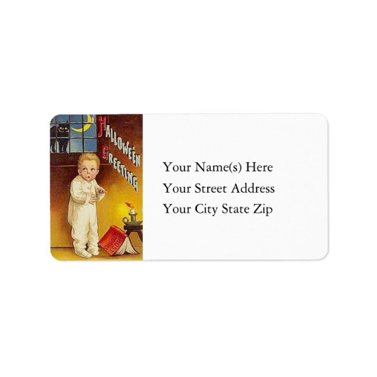 Ghost Stories op Halloween adreslabel Etiket (Voorkant)