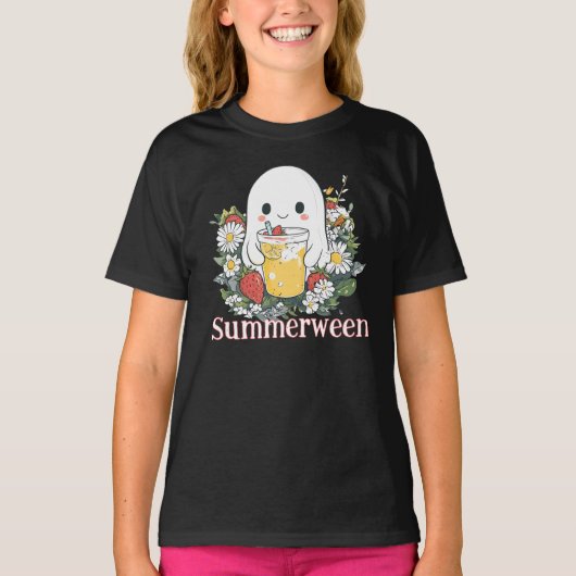 Ghost Summerween Summer Halloween T-shirt (Voorkant)