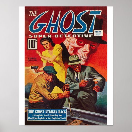 Ghost Super Detective Spring 1940 Poster (Voorkant)