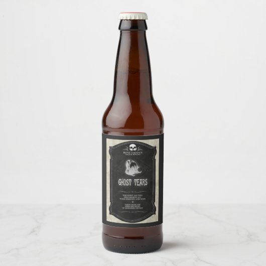 Ghost Tears Halloween Bier Labels Etiket (Voorkant)