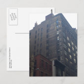 Ghost tekent Garment District Architectuur New Yor Briefkaart (Voorkant / Achterkant)