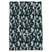 Ghost-Theme Halloween Party Medium Cadeauzakje (Achterkant)