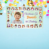 Ghost Theme In Lichtgroene Waterverf Verjaardag Spandoek