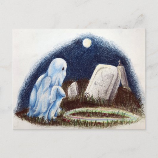 Ghost Tombstone Graveyard spellen Briefkaart (Voorkant)