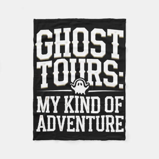 Ghost Tour Paranormal Investigation Spooky Adventu Fleece Deken (Voorkant)