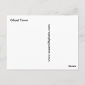 Ghost Town Briefkaart (Achterkant)
