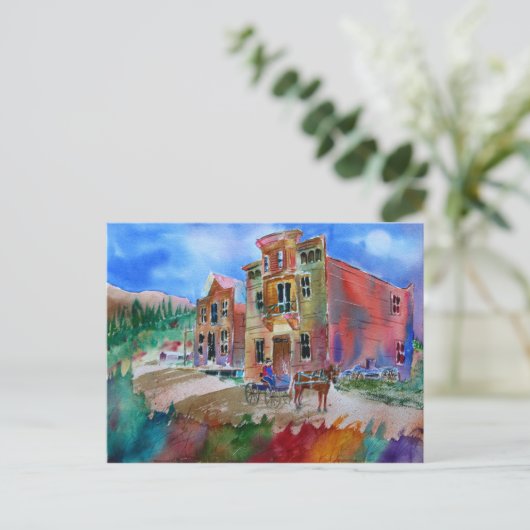 Ghost Town Briefkaart (Staand voorkant)