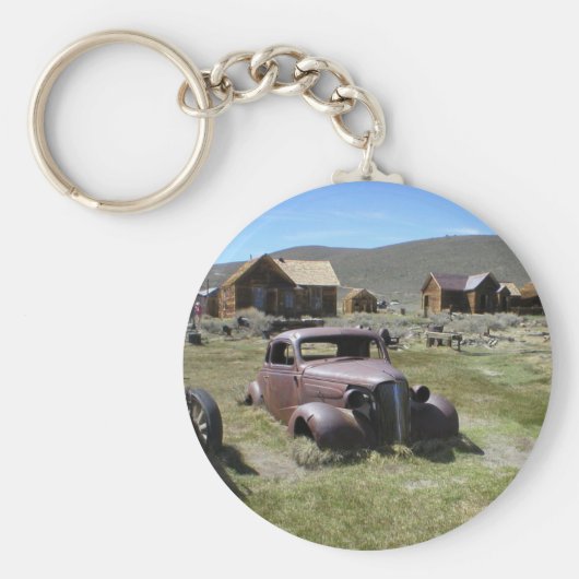 Ghost Town Classic Car Bodie California Sleutelhanger (Voorkant)