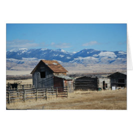 Ghost Town Mountain Scene Snow