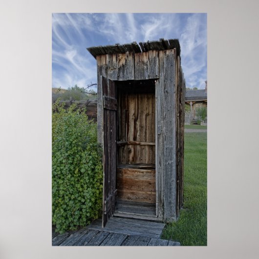 Ghost Town Outhouse - Montana Poster (Voorkant)