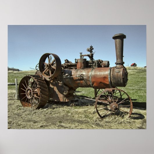 Ghost Town Steam Tractor Poster (Voorkant)