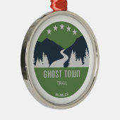 Ghost Town Trail Pennsylvania Metalen Ornament (Rechts)