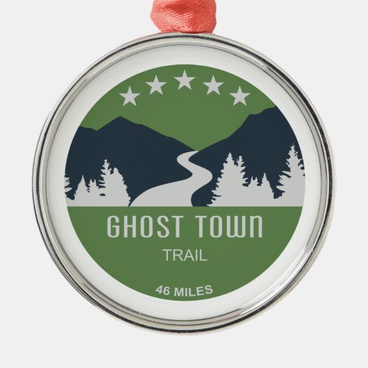 Ghost Town Trail Pennsylvania Metalen Ornament (Voorkant)