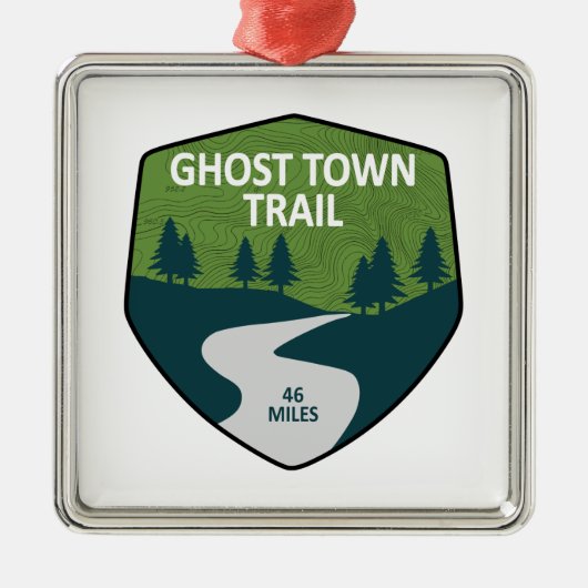 Ghost Town Trail Pennsylvania Metalen Ornament (Voorkant)