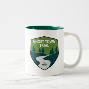 Ghost Town Trail Pennsylvania Tweekleurige Koffiemok