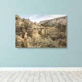 Ghost Towns; Building; Peerless, Utah Canvas Afdruk (Insitu (Houten vloer))