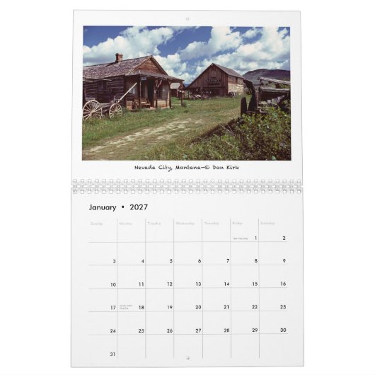 Ghost Towns of the American West Kalender (Jan 2027)