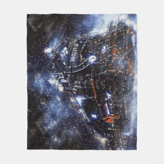 Ghost Train  locomotief Fleece Deken (Voorkant)