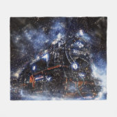 Ghost Train  locomotief Fleece Deken (Voorkant (Horizontaal))