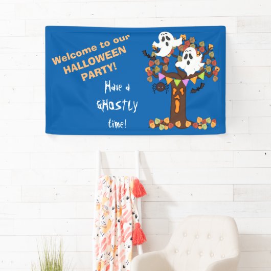 Ghost Tree Halloween Spandoek (Insitu)