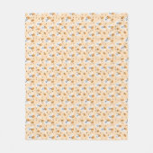 Ghost Trick of Snoep Pattern Sinaasappel behandele Fleece Deken (Voorkant)