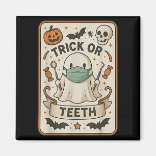 Ghost Trick of Teeth Tandheelkundige Tarot Kaart H Magneet