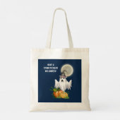 Ghost Trick or treat | Spooktaculaire halloween Tote Bag (Achterkant)