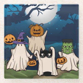 Ghost Trick or Treaters Glass Onderzetter