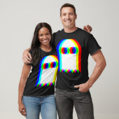 Ghost Trippy Vaporwave Halloween Techno Rave EDM T-shirt (Unisex)