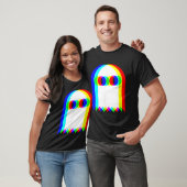 Ghost Trippy Vaporwave Halloween Techno Rave EDM T-shirt (Unisex)