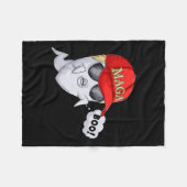 Ghost Trump Halloween kostuum Fleece Deken (Voorkant (Horizontaal))