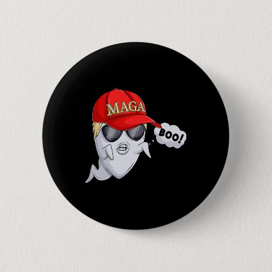 Ghost Trump Halloween kostuum Ronde Button 5,7 Cm (Voorkant)