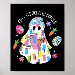 Ghost Tumbler Belt G Happy Easter Ghost Bunny Poster