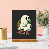 Ghost Turtle Roller Skates Halloween Design_1 Acryl Bord (Huwelijk)