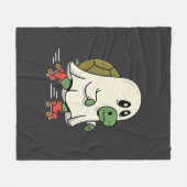 Ghost Turtle Roller Skates Halloween Design_1 Fleece Deken (Voorkant (Horizontaal))