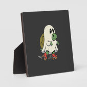 Ghost Turtle Roller Skates Halloween Design_1 Fotoplaat (Voorkant)