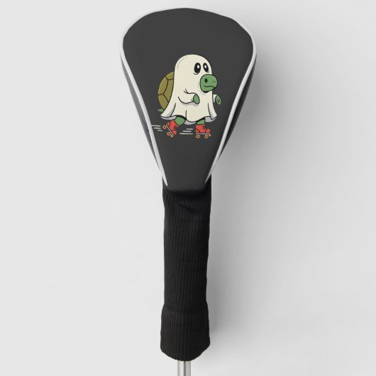 Ghost Turtle Roller Skates Halloween Design_1 Golfheadcover (Voorkant)