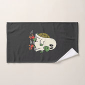Ghost Turtle Roller Skates Halloween Design_1 Handdoek (Handdoek)
