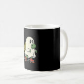 Ghost Turtle Roller Skates Halloween Design_1 Koffiemok (Voorkant rechts)