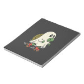 Ghost Turtle Roller Skates Halloween Design_1 Notitieblok (Linkerzijde)